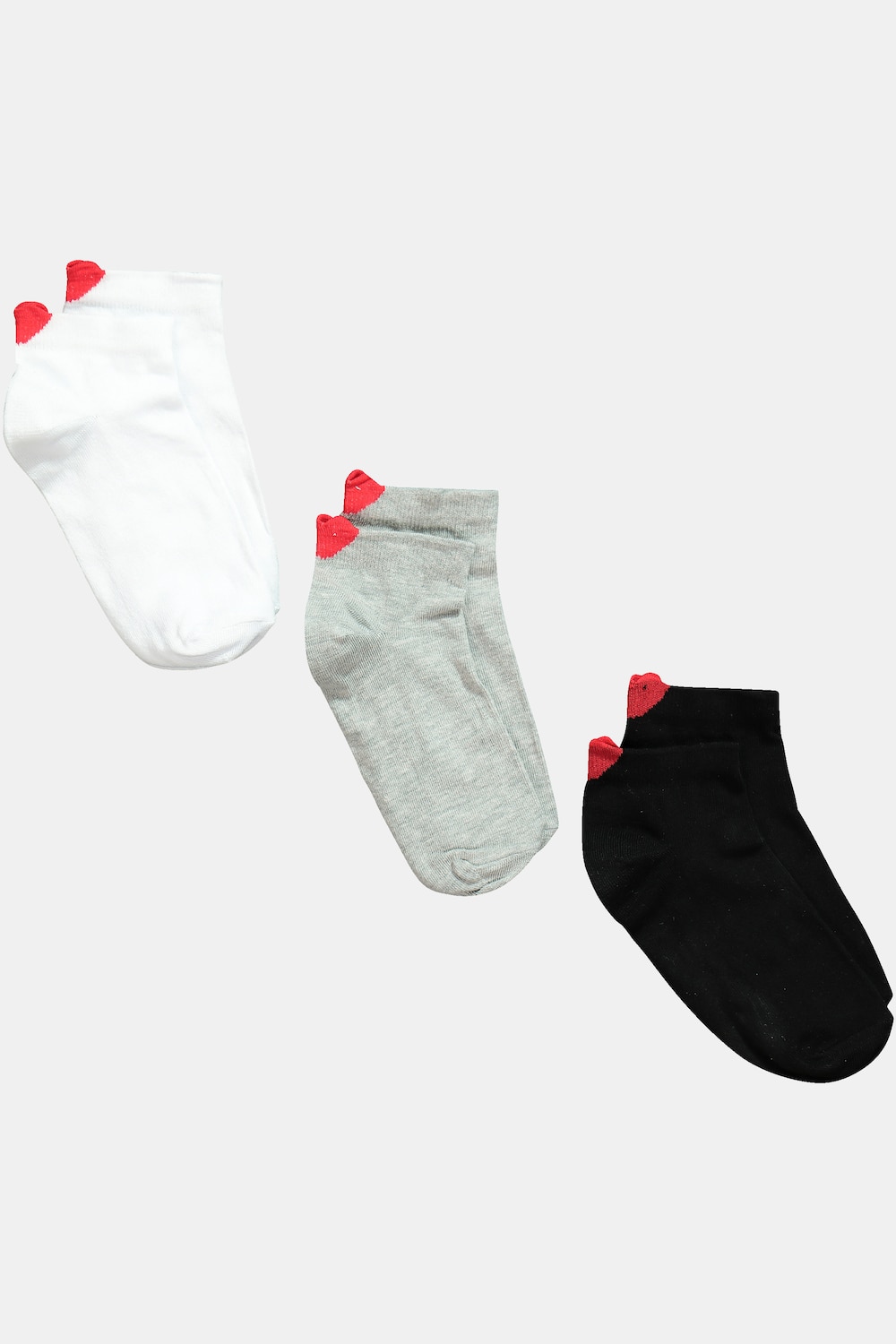 Große Größen 3er-Pack Sneakersocken, Damen, weiß, Größe: 35-38, Baumwolle/Synthetische Fasern, Ulla Popken von Ulla Popken