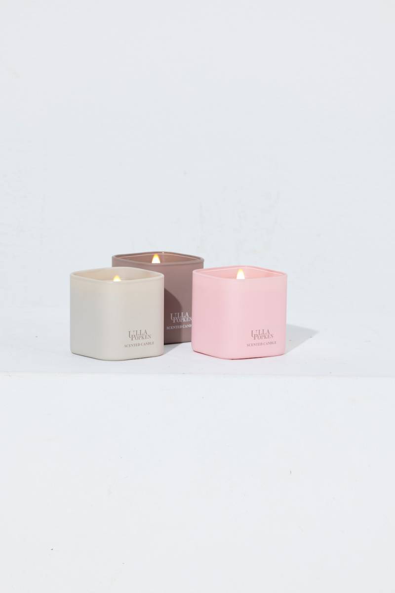 Große Größen 3er Set Duftkerze im Glas, Damen, schwarz, Größe: One Size, Ulla Popken von Ulla Popken