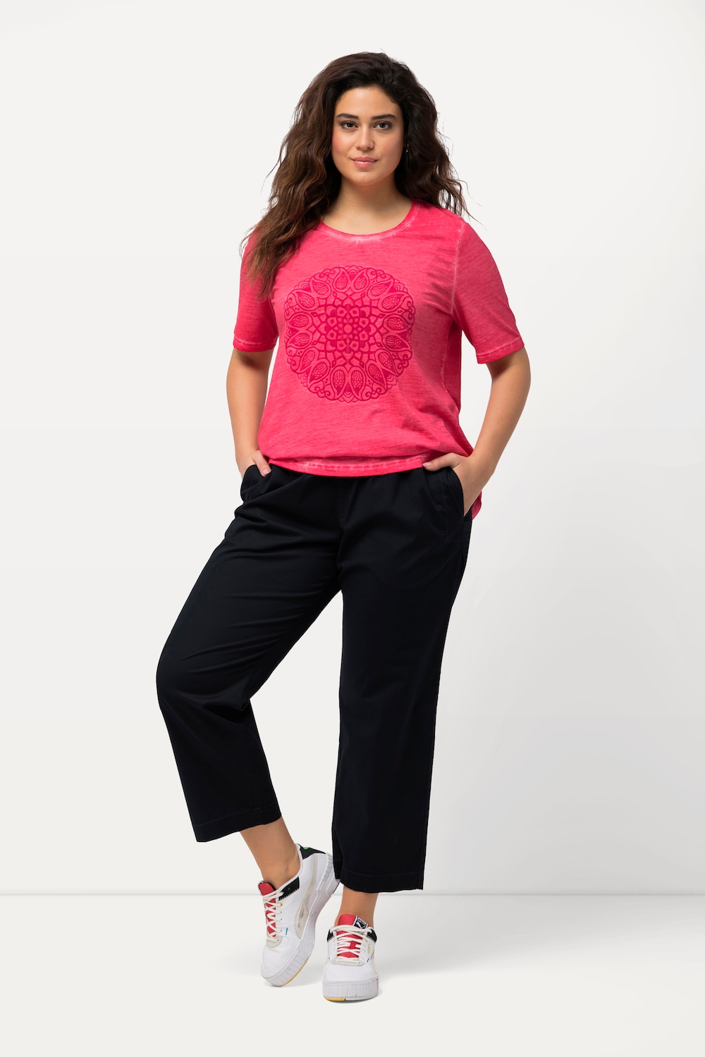 Große Größen 7/8-Chinohose Ruby, Damen, blau, Größe: 42, Baumwolle, Ulla Popken Große Größen 7/8-Chinohose Ruby, Damen, blau, Größe: 42, Baumwolle, Ulla Popken von Ulla Popken