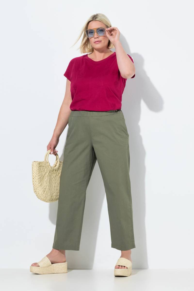 Große Größen 7/8-Chinohose Ruby, Damen, braun, Größe: 42, Baumwolle, Ulla Popken von Ulla Popken