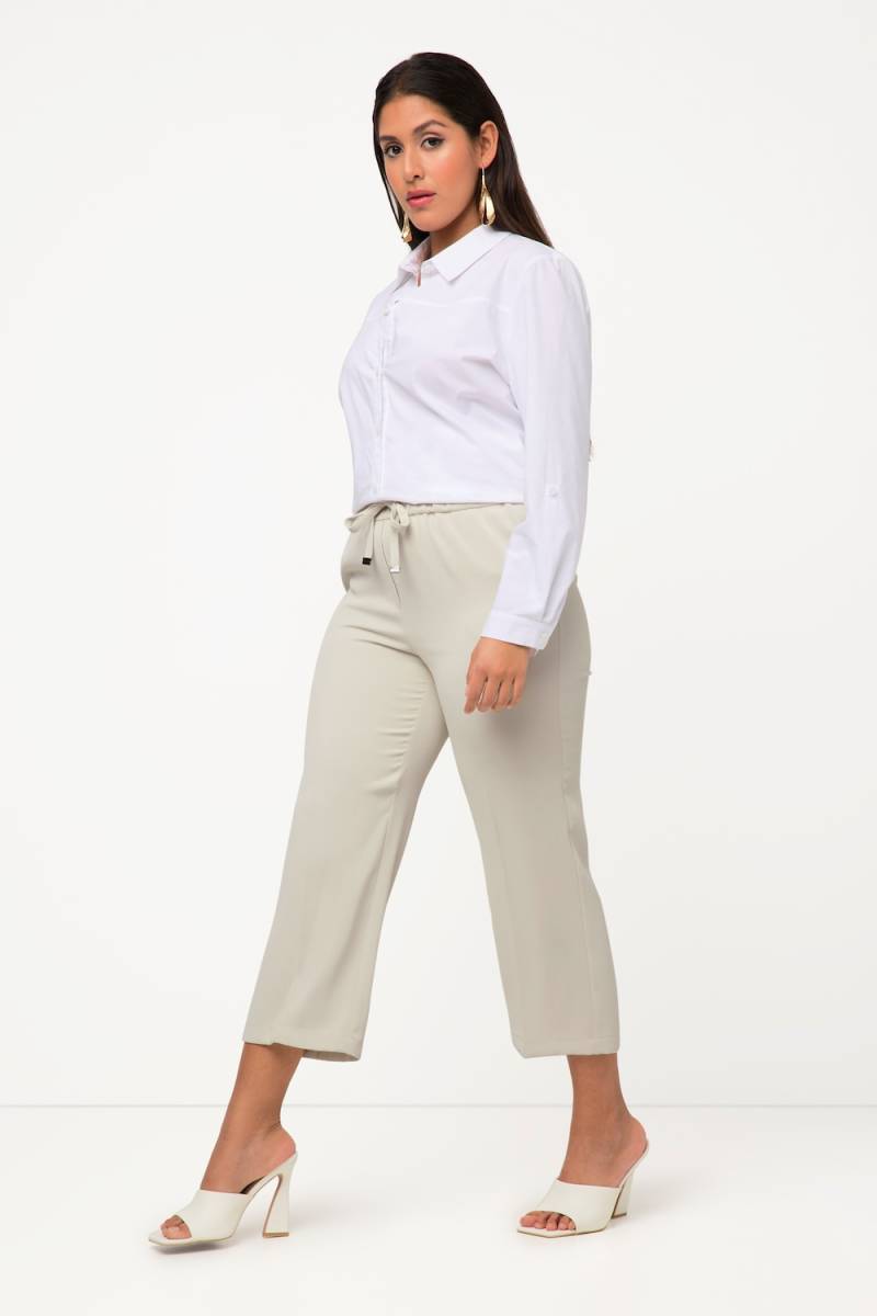 Große Größen 7/8-Hose, Damen, beige, Größe: 48, Polyester, Ulla Popken von Ulla Popken