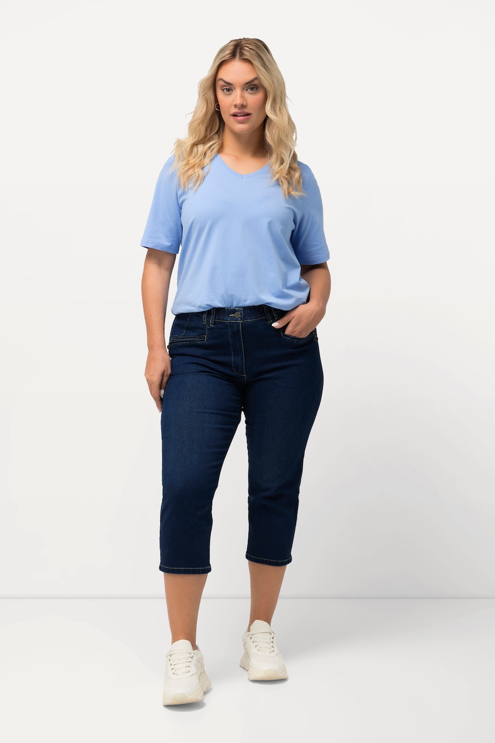 Große Größen 7/8-Jeans Mony, Damen, blau, Größe: 44, Baumwolle/Polyester/Viskose, Ulla Popken Große Größen 7/8-Jeans Mony, Damen, blau, Größe: 44, Baumwolle/Polyester/Viskose, Ulla Popken von Ulla Popken