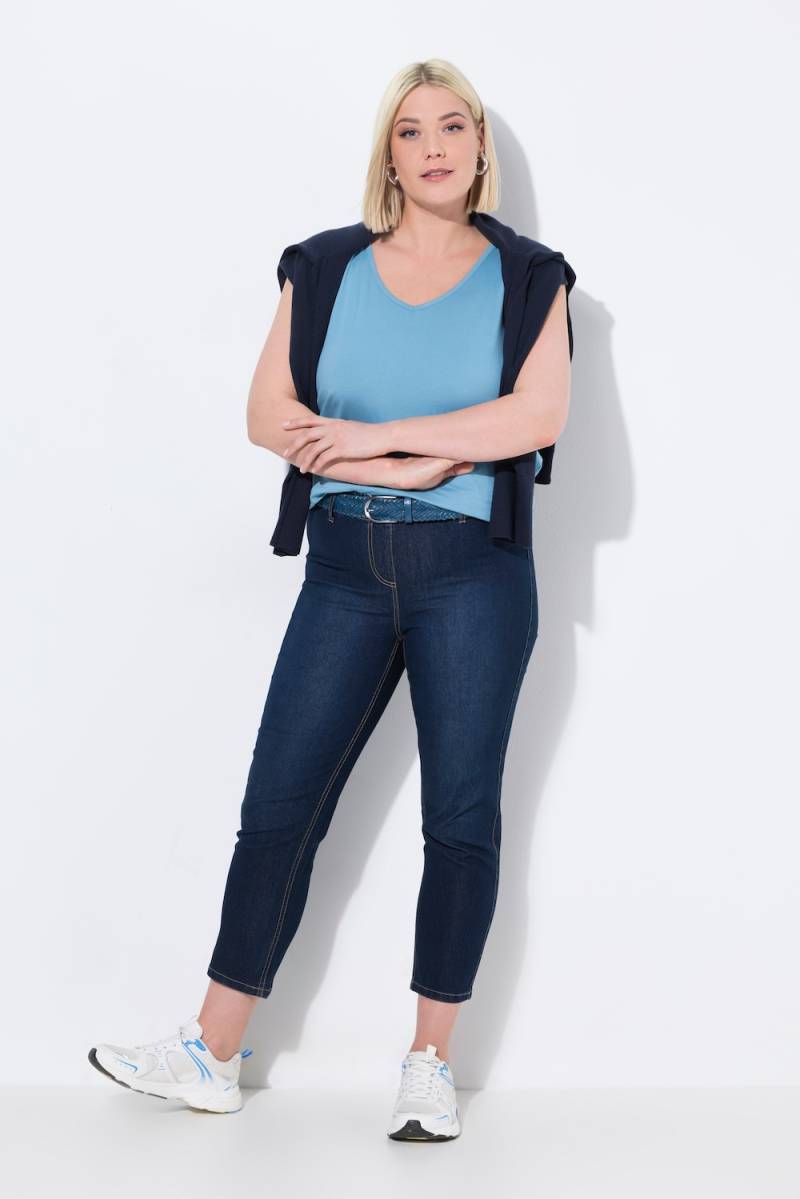 Große Größen 7/8-Jeggings Sienna, Damen, blau, Größe: 52, Baumwolle/Polyester, Ulla Popken Große Größen 7/8-Jeggings Sienna, Damen, blau, Größe: 52, Baumwolle/Polyester, Ulla Popken von Ulla Popken