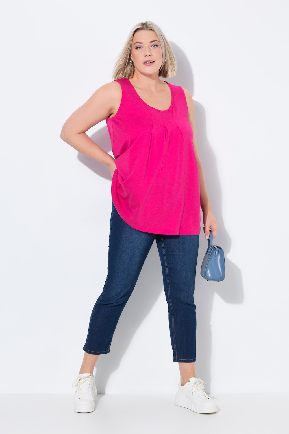 Große Größen 7/8-Jeggings Sienna, Damen, blau, Größe: 54, Baumwolle/Polyester, Ulla Popken von Ulla Popken