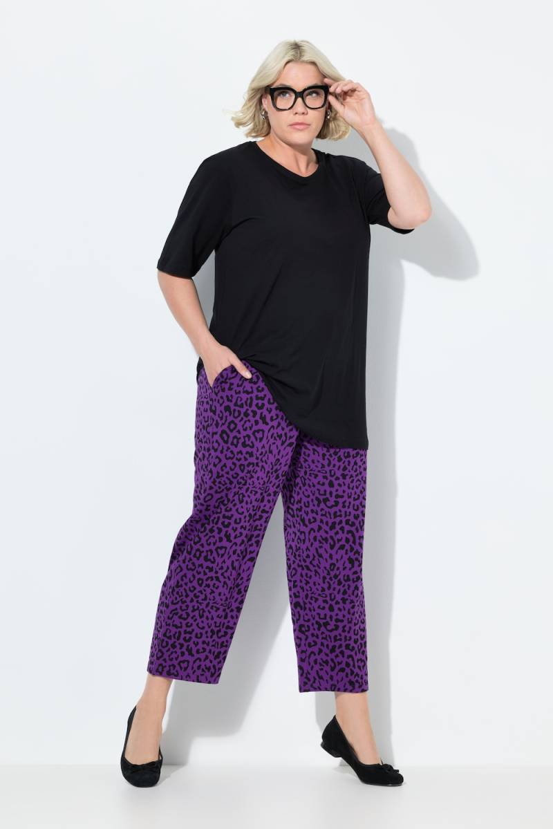 Große Größen 7/8-Jerseyhose, Damen, lila, Größe: 46/48, Baumwolle, Ulla Popken von Ulla Popken