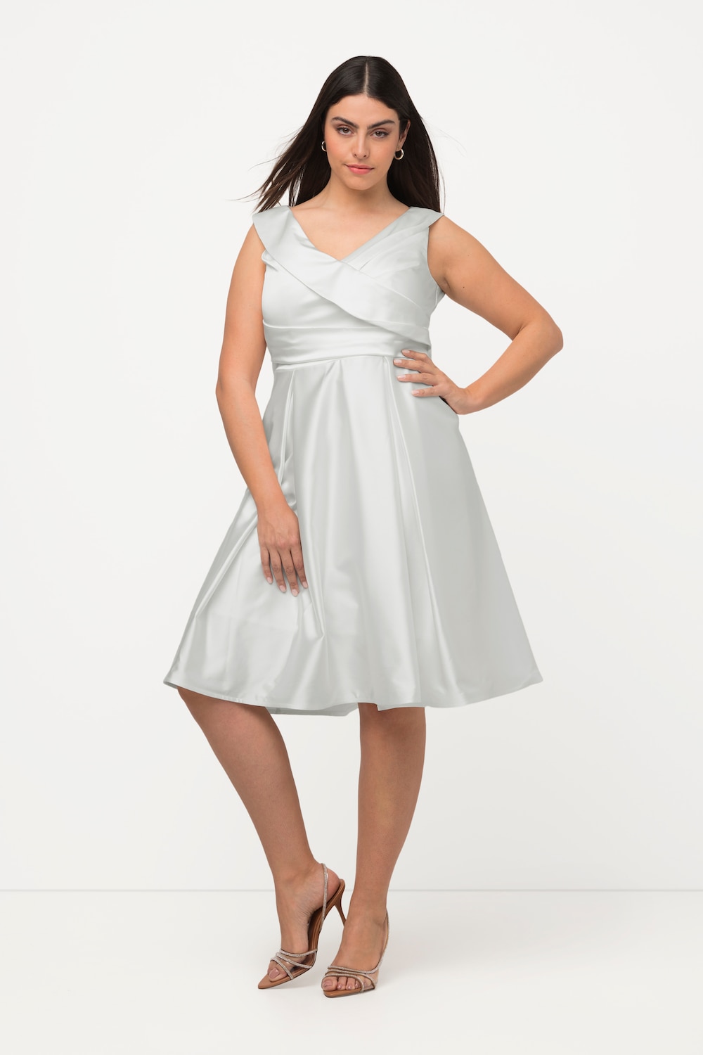 Große Größen Abendkleid, Damen, beige, Größe: 42, Polyester, Ulla Popken von Ulla Popken