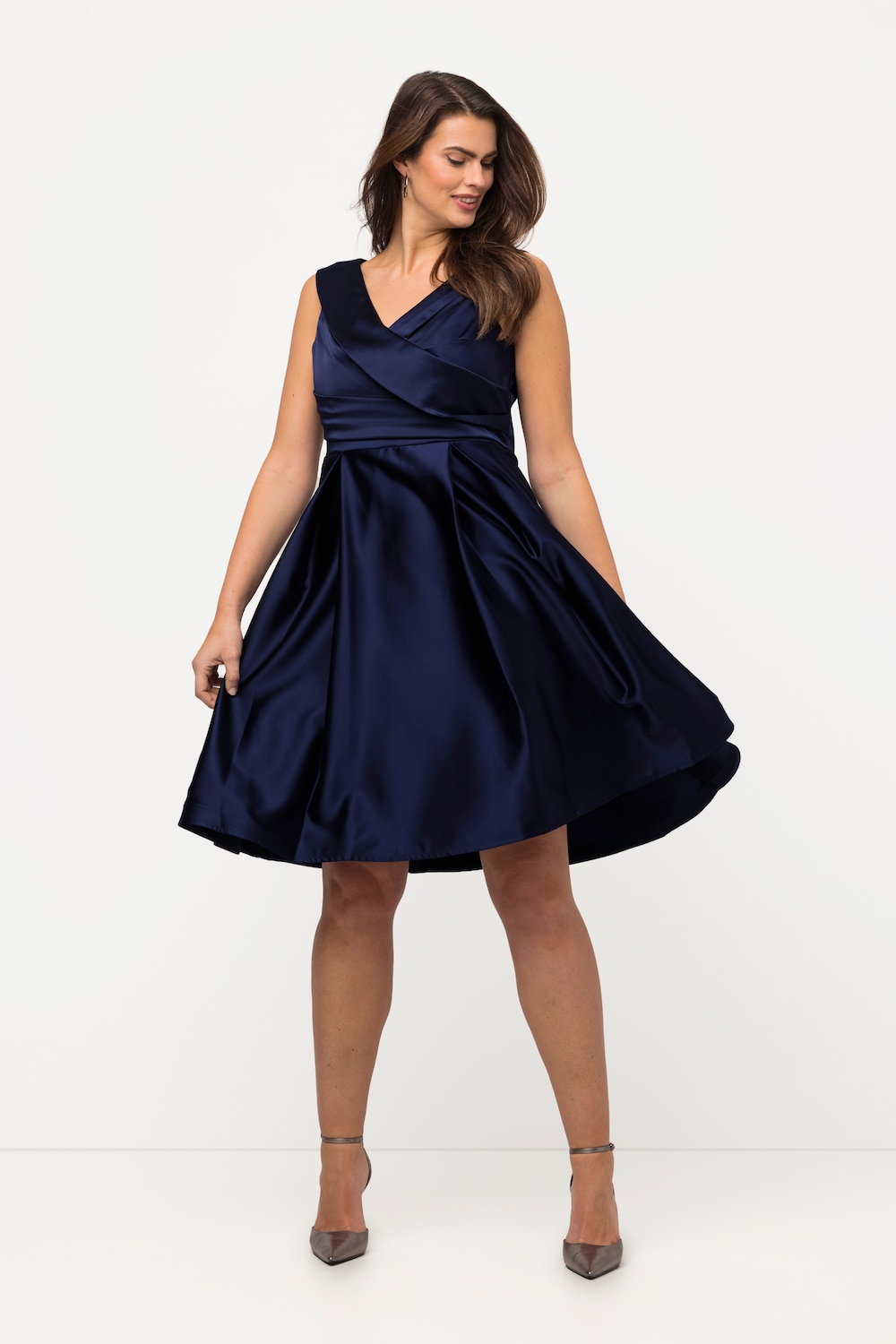 Große Größen Abendkleid, Damen, blau, Größe: 42, Polyester, Ulla Popken von Ulla Popken