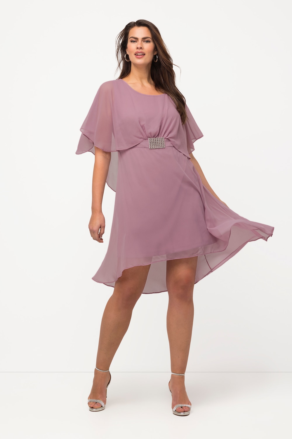 Große Größen Abendkleid, Damen, rosa, Größe: 52, Polyester, Ulla Popken von Ulla Popken