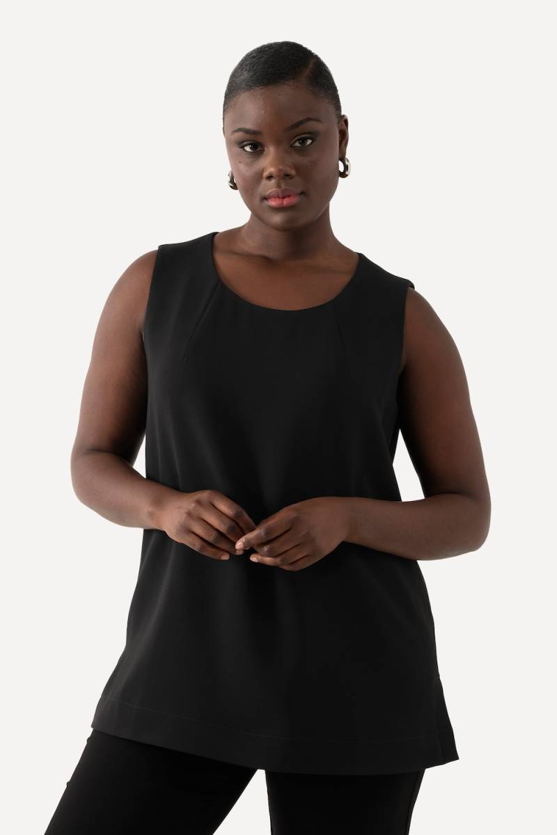 Große Größen Acetat-Blusentop, Damen, schwarz, Größe: 46/48, Kunstseide/Polyester, Ulla Popken Große Größen Acetat-Blusentop, Damen, schwarz, Größe: 46/48, Kunstseide/Polyester, Ulla Popken von Ulla Popken