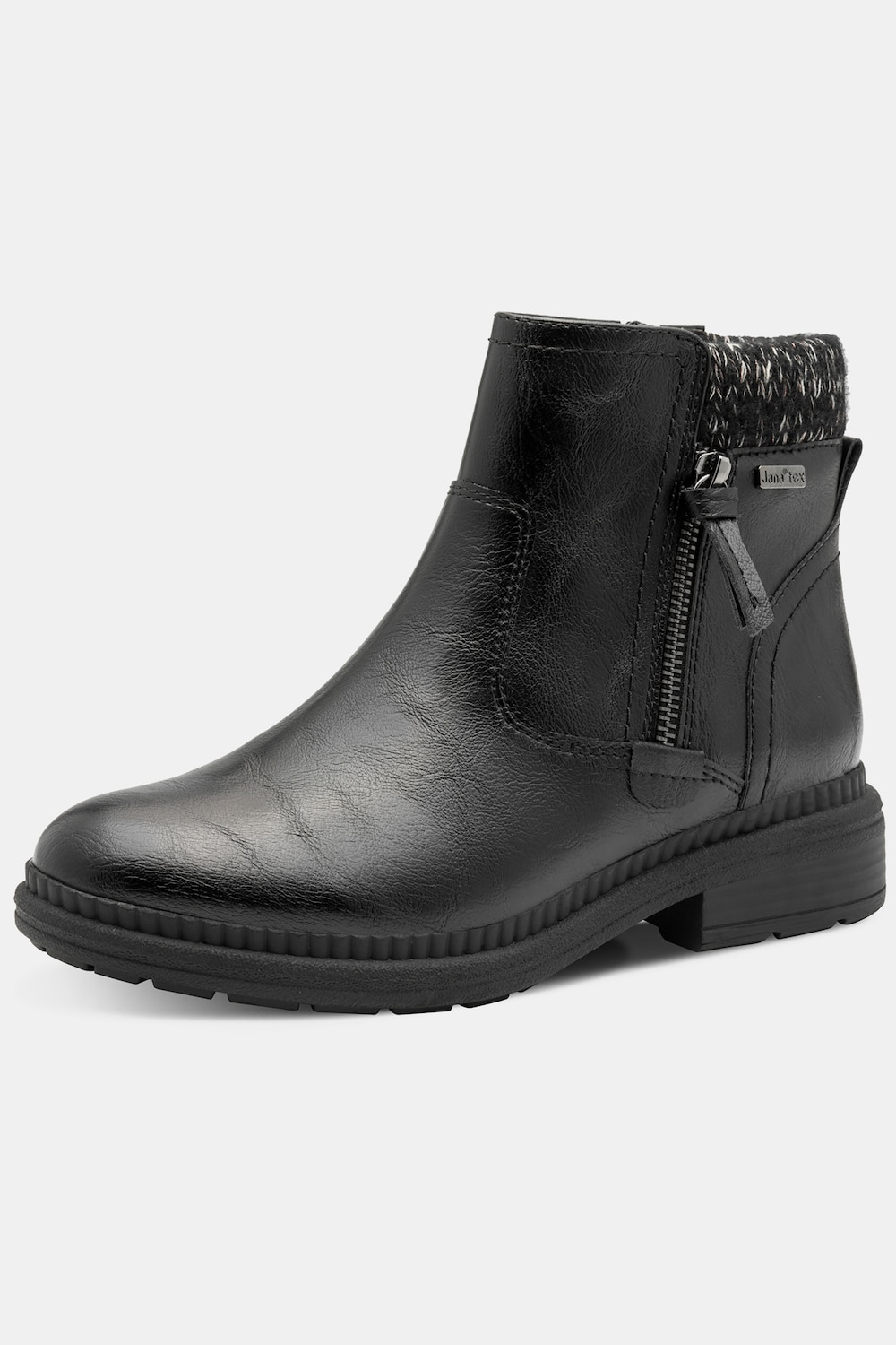 Große Größen Ankleboots, Damen, schwarz, Größe: 37, Sonstige/Synthetische Fasern, Ulla Popken von Ulla Popken