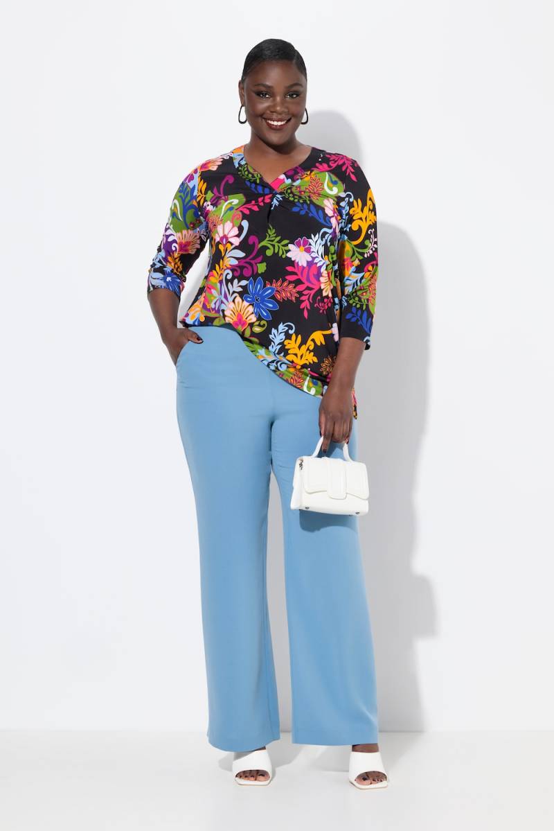 Große Größen Anzughose, Damen, blau, Größe: 44, Kunstseide/Polyester, Ulla Popken Große Größen Anzughose, Damen, blau, Größe: 44, Kunstseide/Polyester, Ulla Popken von Ulla Popken