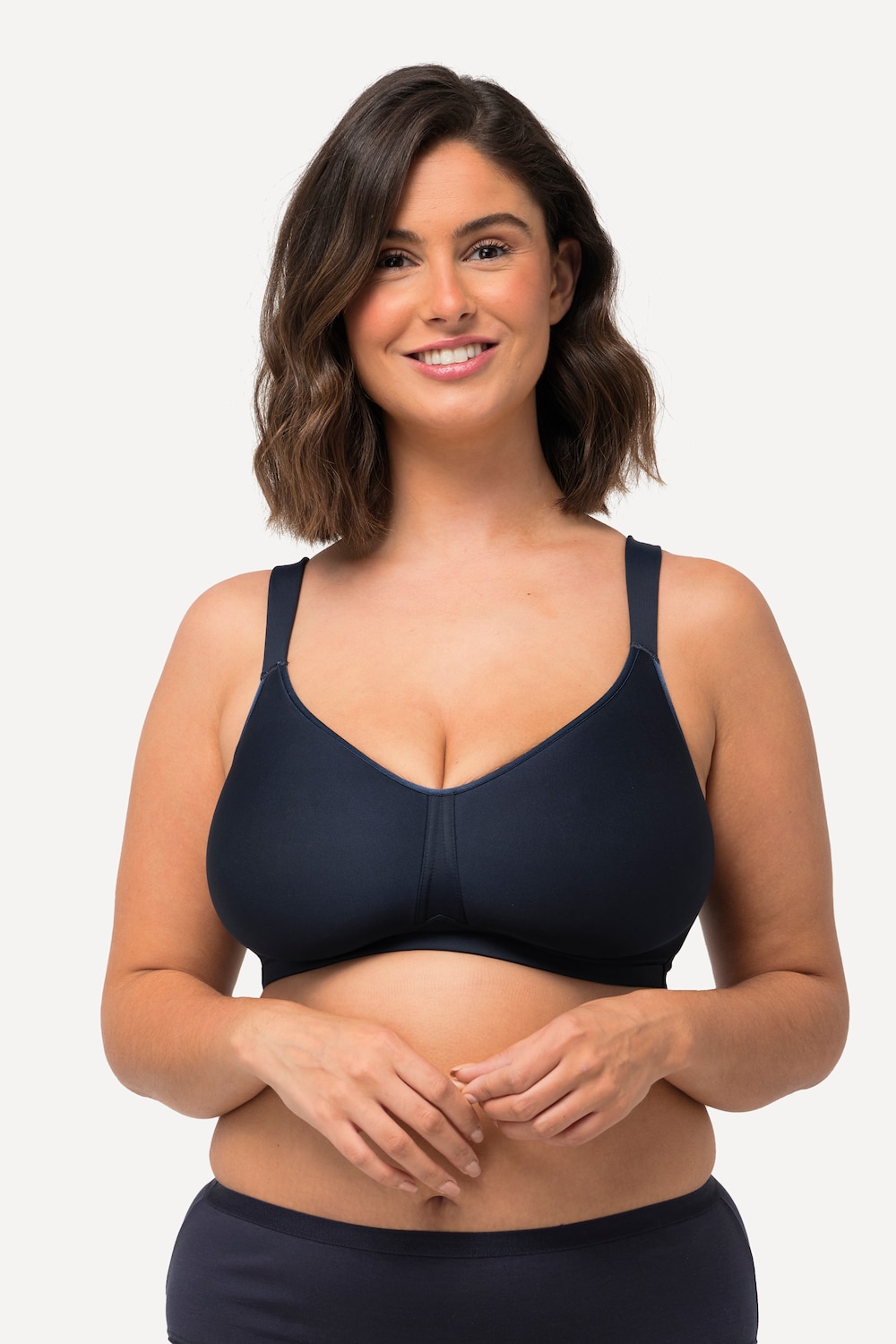 Große Größen BH, Damen, blau, Größe: 100C, Synthetische Fasern/Elasthan, Ulla Popken von Ulla Popken