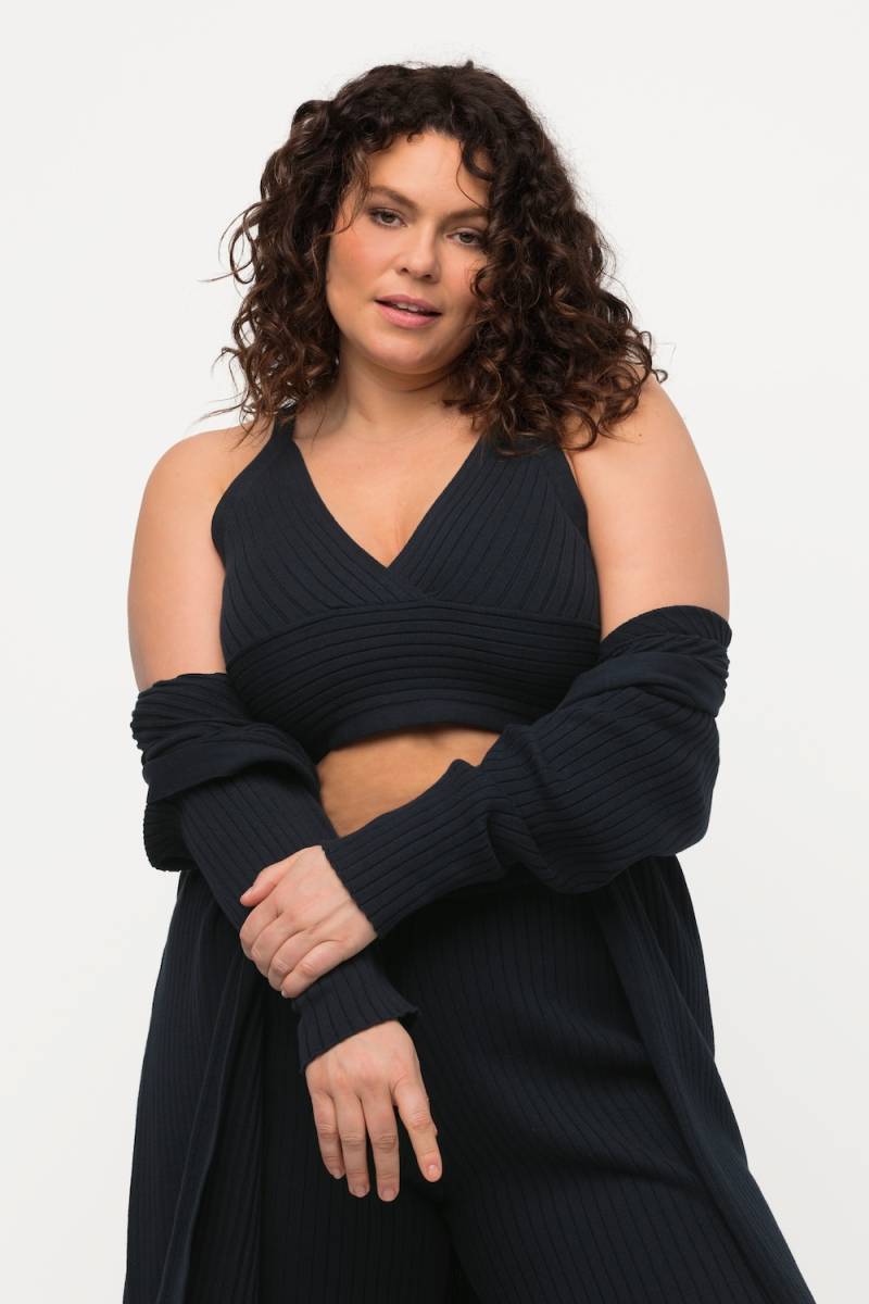 Große Größen BH-Top, Damen, blau, Größe: 54/56, Baumwolle, Ulla Popken von Ulla Popken