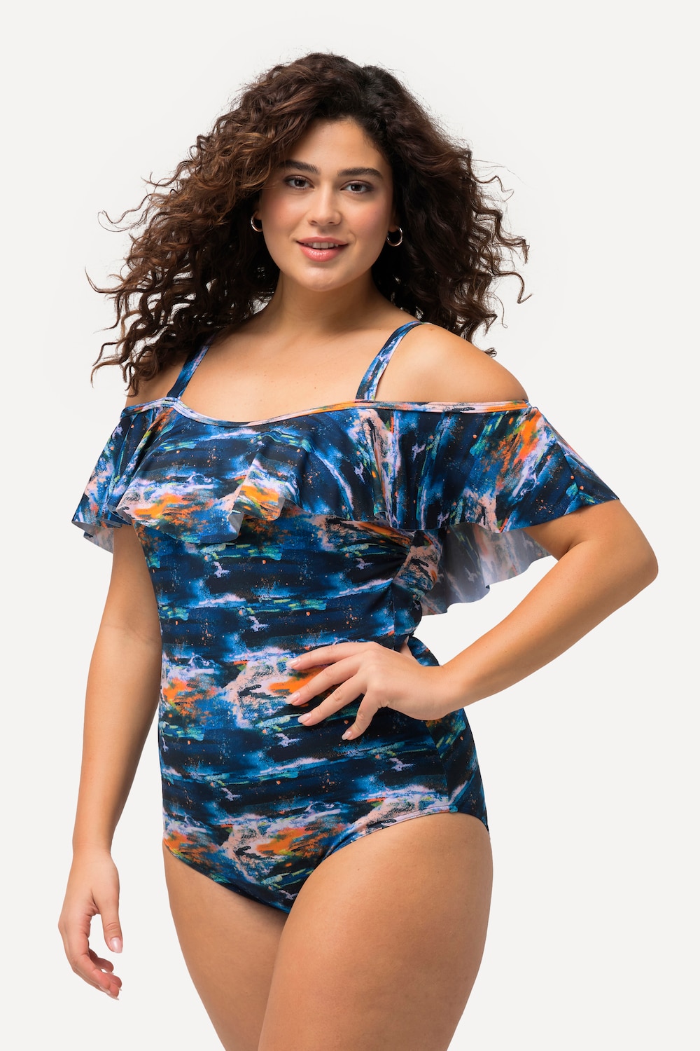 Große Größen Badeanzug, Damen, blau, Größe: 44, Synthetische Fasern/Elasthan, Ulla Popken Große Größen Badeanzug, Damen, blau, Größe: 44, Synthetische Fasern/Elasthan, Ulla Popken von Ulla Popken