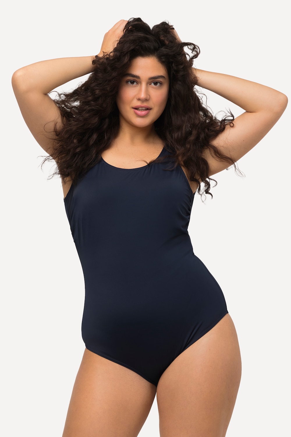 Große Größen Badeanzug, Damen, blau, Größe: 50/52, Polyester/Elasthan, Ulla Popken Große Größen Badeanzug, Damen, blau, Größe: 50/52, Polyester/Elasthan, Ulla Popken von Ulla Popken