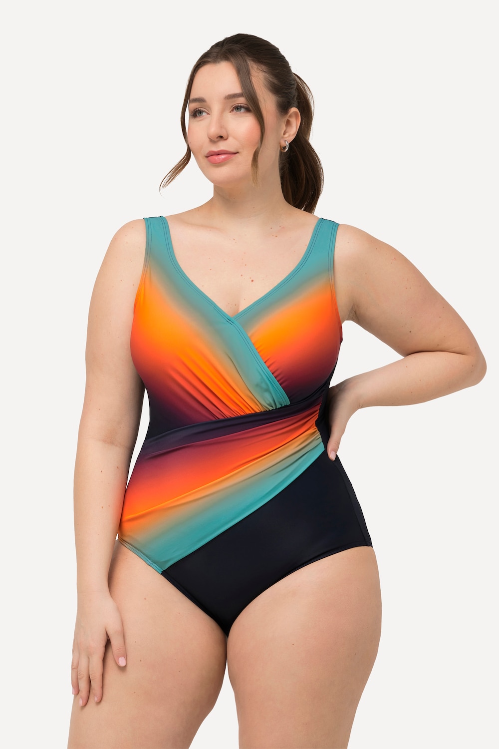 Große Größen Badeanzug, Damen, blau, Größe: 56, Synthetische Fasern/Elasthan, Ulla Popken Große Größen Badeanzug, Damen, blau, Größe: 56, Synthetische Fasern/Elasthan, Ulla Popken von Ulla Popken