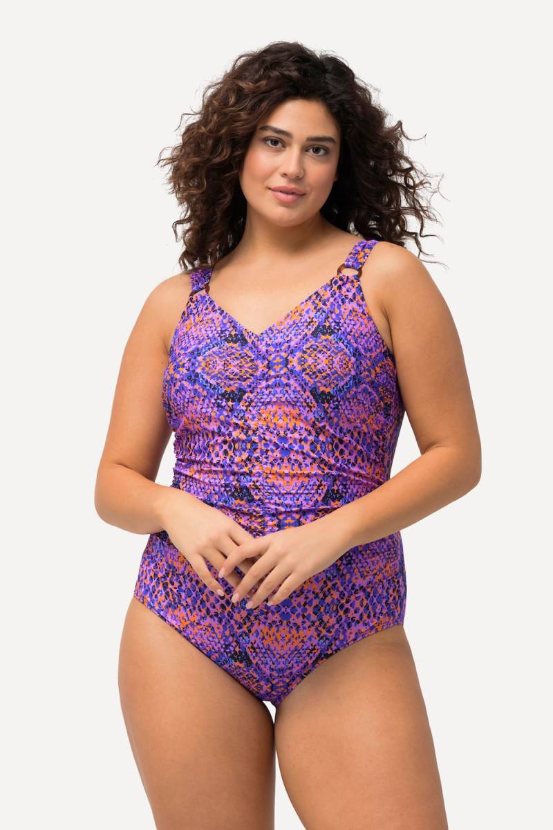 Große Größen Badeanzug, Damen, schwarz, Größe: 54, Synthetische Fasern/Elasthan, Ulla Popken Große Größen Badeanzug, Damen, schwarz, Größe: 54, Synthetische Fasern/Elasthan, Ulla Popken von Ulla Popken