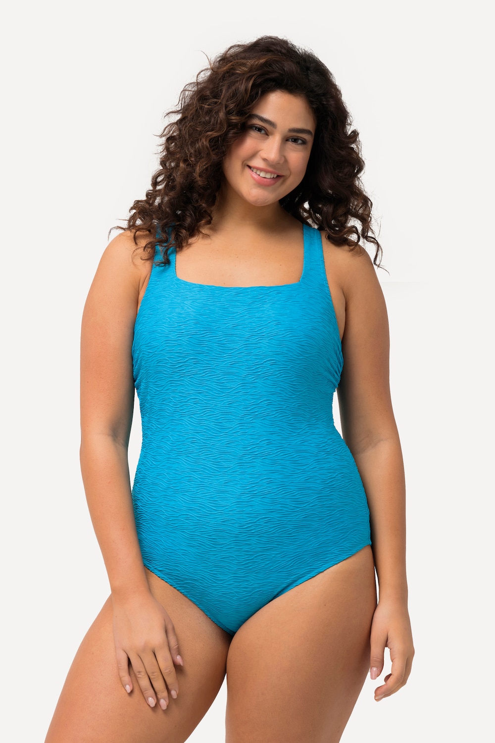 Große Größen Badeanzug, Damen, türkis, Größe: 44, Synthetische Fasern/Elasthan, Ulla Popken Große Größen Badeanzug, Damen, türkis, Größe: 44, Synthetische Fasern/Elasthan, Ulla Popken von Ulla Popken