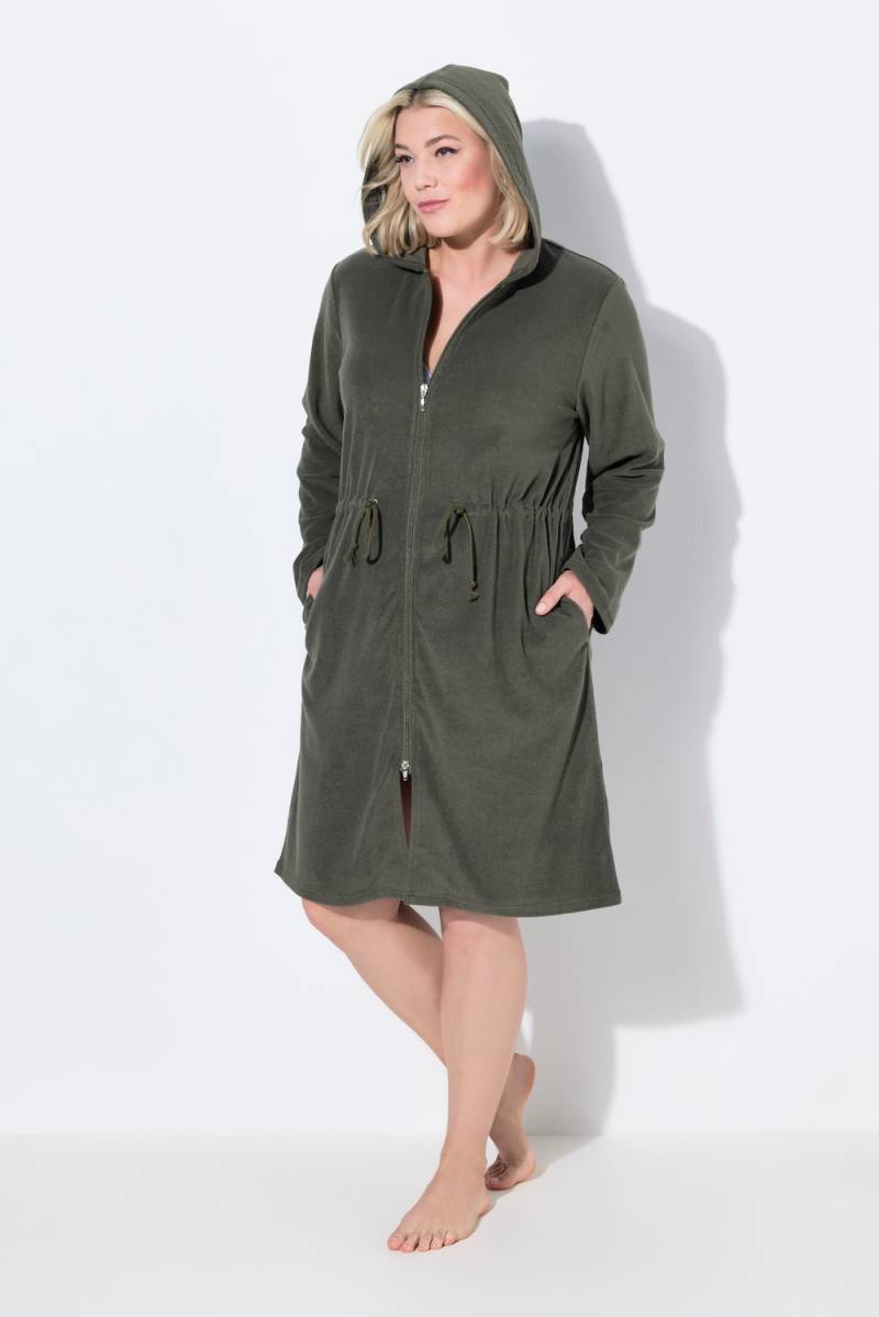 Große Größen Bademantel, Damen, braun, Größe: 54/56, Baumwolle/Polyester, Ulla Popken von Ulla Popken