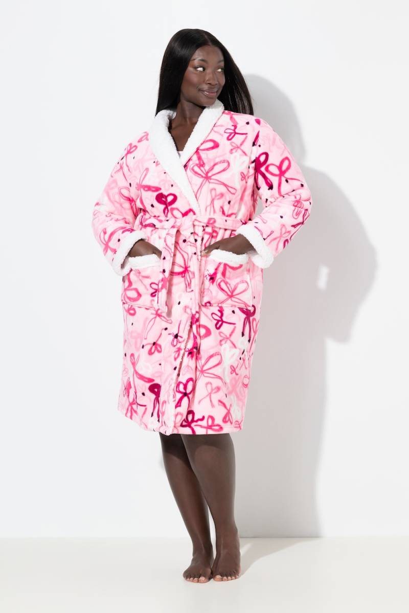 Große Größen Bademantel, Damen, rosa, Größe: 46/48, Polyester, Ulla Popken von Ulla Popken
