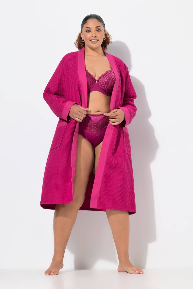 Große Größen Bademantel, Damen, rosa, Größe: 46/48, Polyester/Baumwolle, Ulla Popken von Ulla Popken