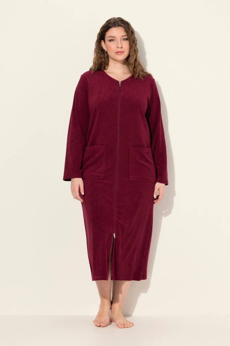 Große Größen Bademantel, Damen, rot, Größe: 58/60, Baumwolle/Polyester, Ulla Popken von Ulla Popken