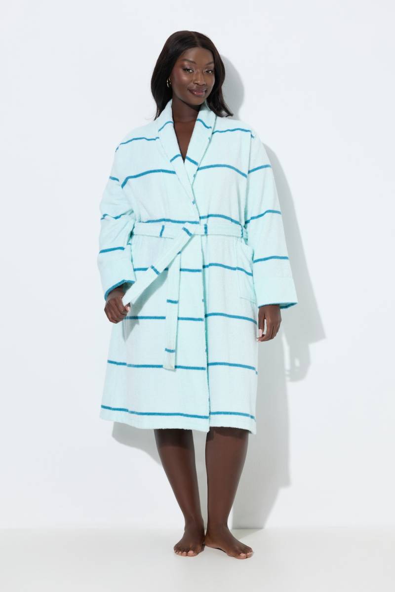 Große Größen Bademantel, Damen, türkis, Größe: 46/48, Baumwolle, Ulla Popken von Ulla Popken