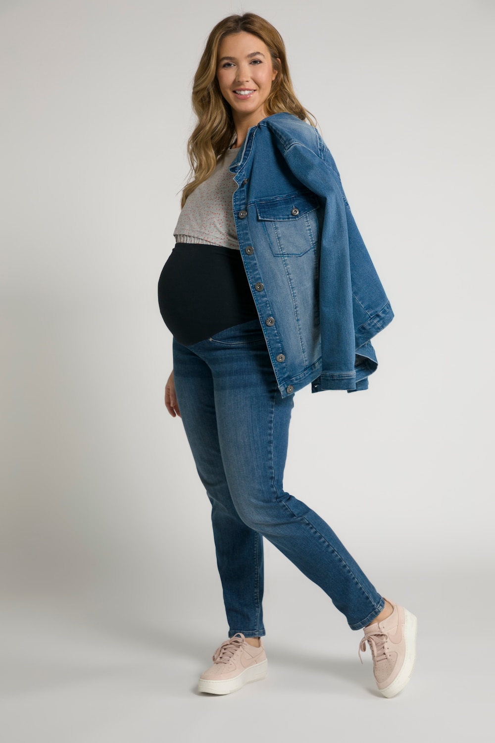 Große Größen Bellieva-Jeans Sammy, Damen, blau, Größe: 50, Baumwolle, Ulla Popken von Ulla Popken