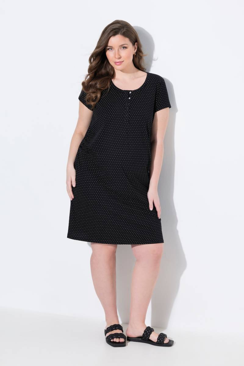 Große Größen Bellieva-Jerseykleid, Damen, schwarz, Größe: 54/56, Baumwolle, Ulla Popken von Ulla Popken