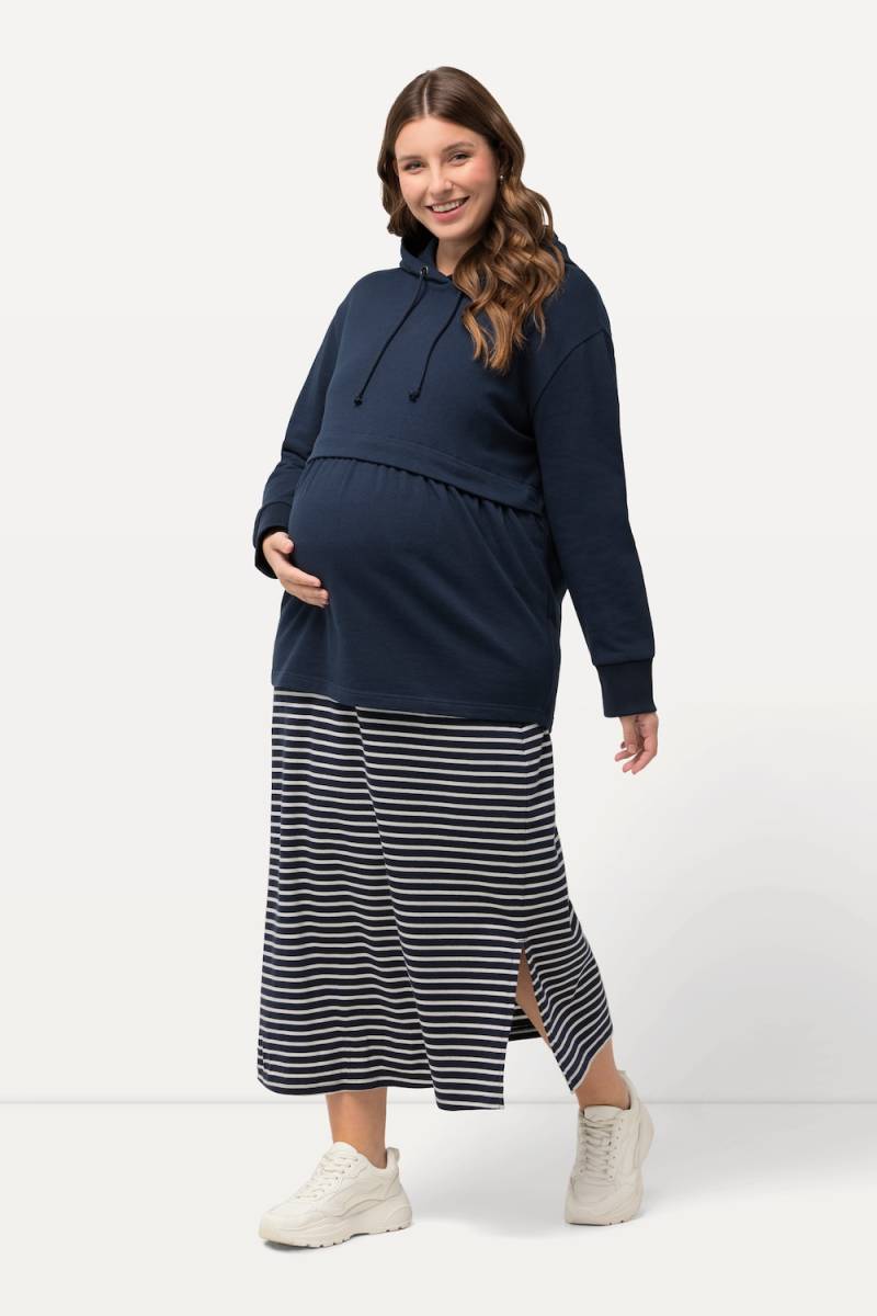 Große Größen Bellieva-Jerseyrock, Damen, blau, Größe: 50/52, Baumwolle, Ulla Popken von Ulla Popken