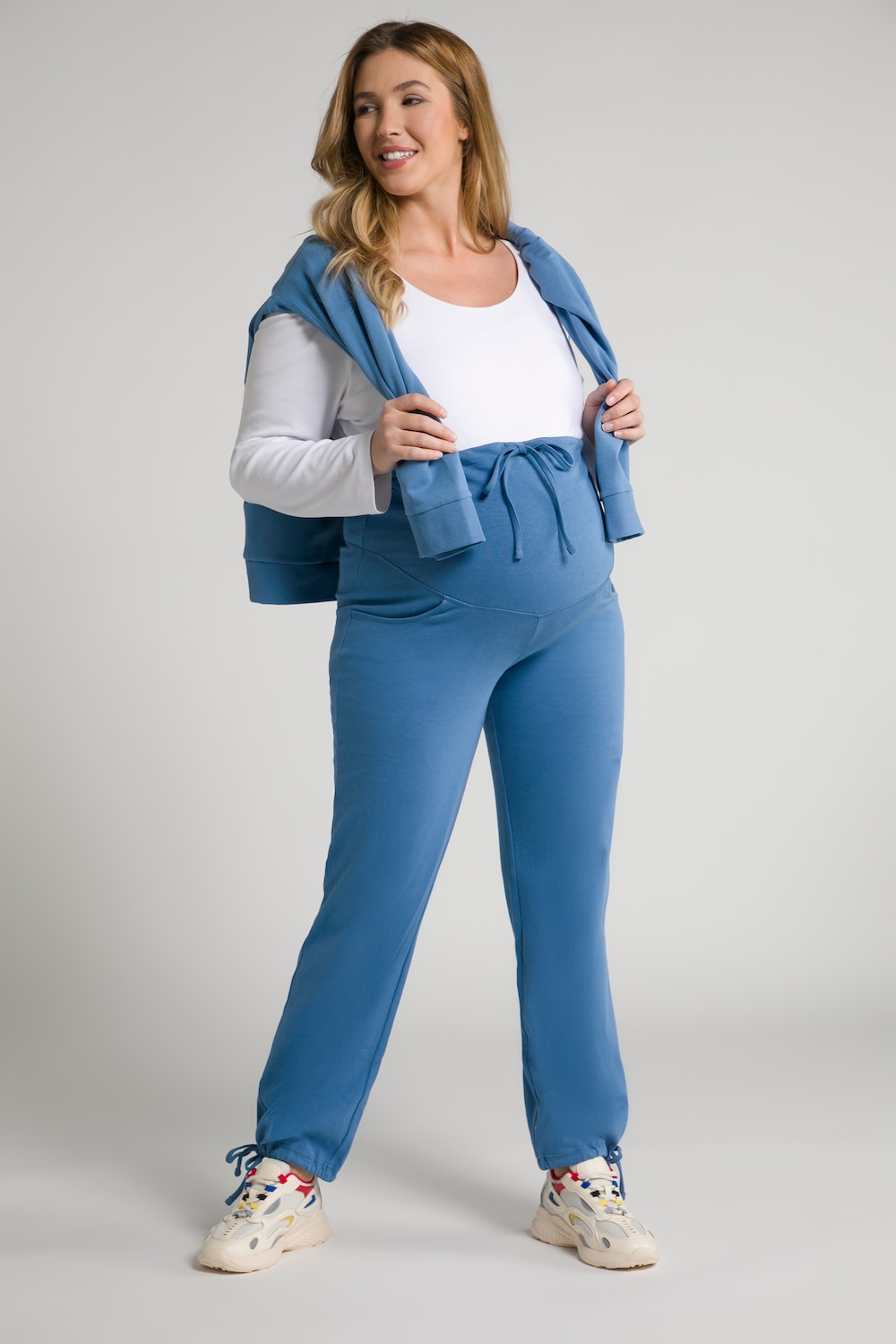 Große Größen Bellieva-Sweatpants, Damen, blau, Größe: 42/44, Baumwolle, Ulla Popken von Ulla Popken