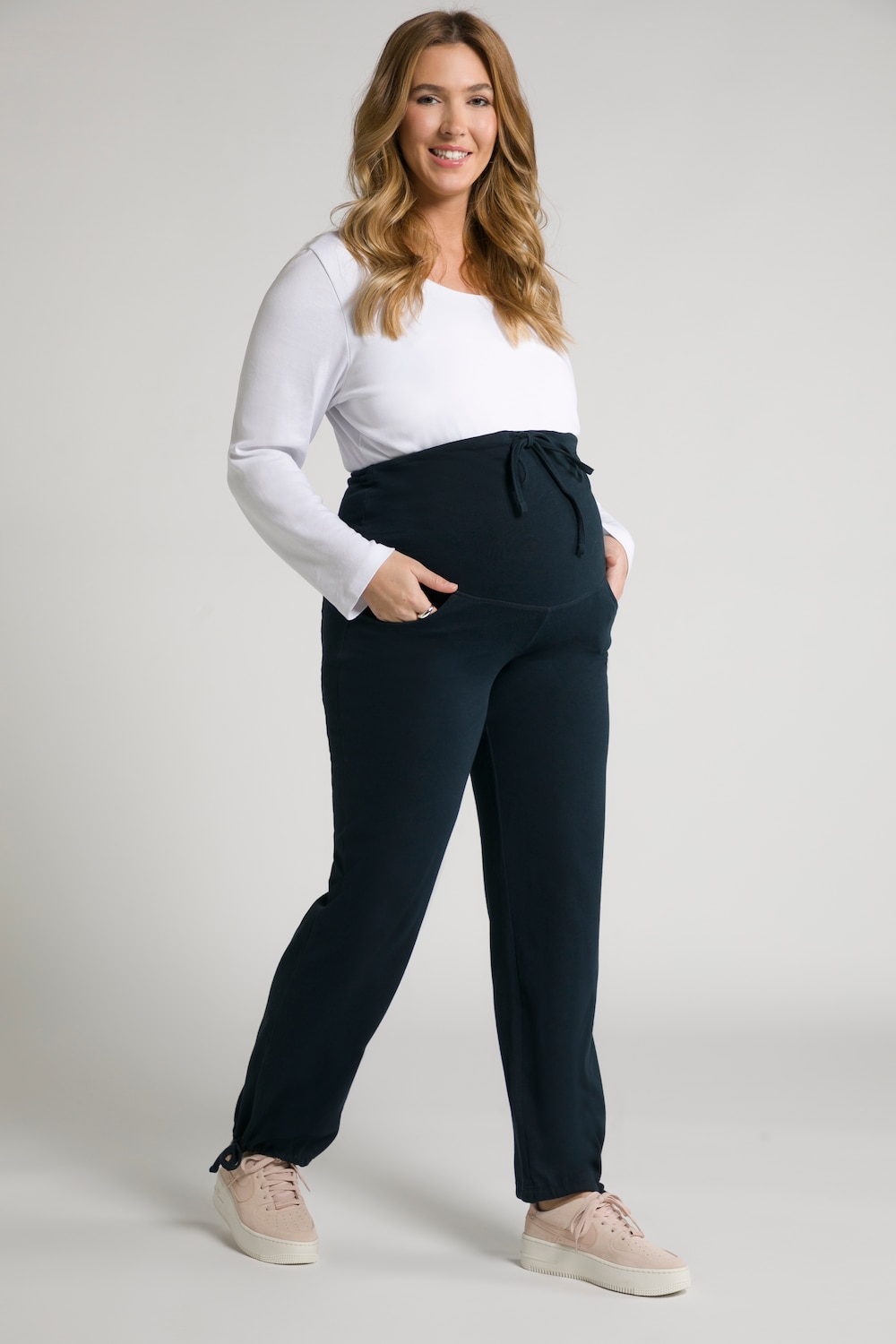 Große Größen Bellieva-Sweatpants, Damen, blau, Größe: 50/52, Baumwolle, Ulla Popken von Ulla Popken