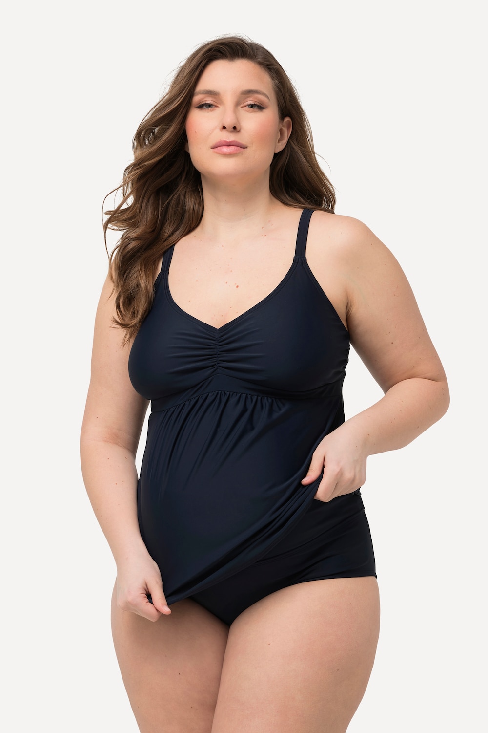 Große Größen Bellieva-Tankini, Damen, blau, Größe: 44, Synthetische Fasern/Elasthan, Ulla Popken von Ulla Popken