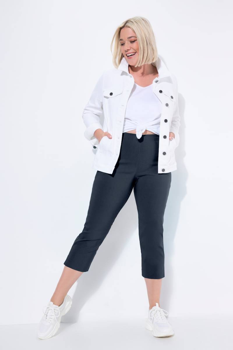 Große Größen Bengalinhose, Damen, blau, Größe: 46, Viskose/Synthetische Fasern, Ulla Popken von Ulla Popken