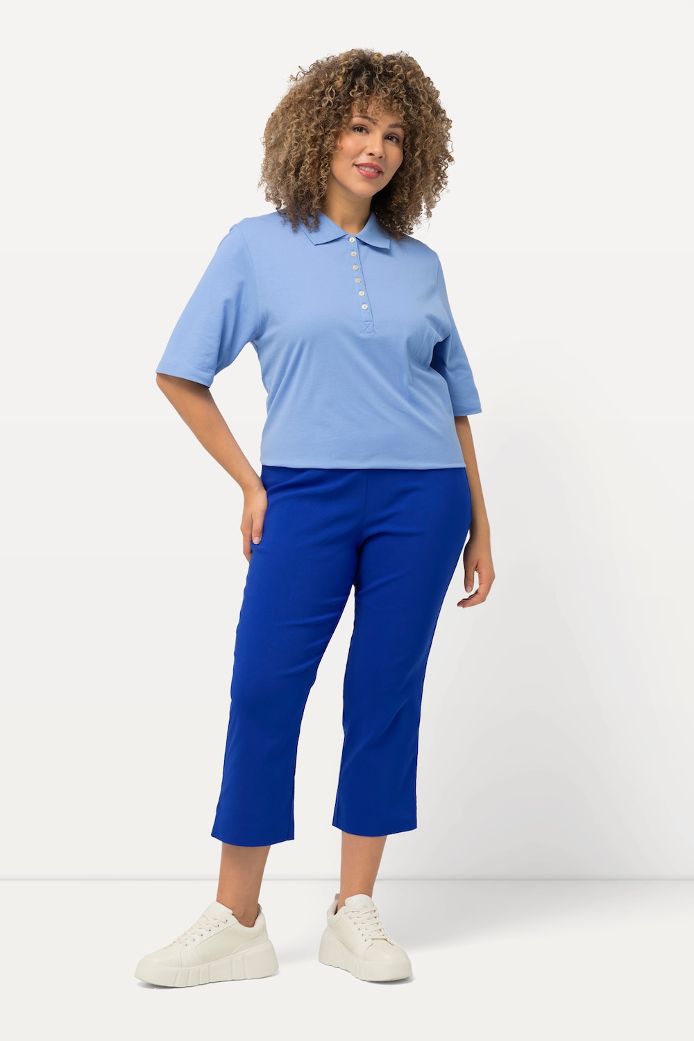 Große Größen Bengalinhose, Damen, blau, Größe: 54, Viskose/Synthetische Fasern, Ulla Popken Große Größen Bengalinhose, Damen, blau, Größe: 54, Viskose/Synthetische Fasern, Ulla Popken von Ulla Popken