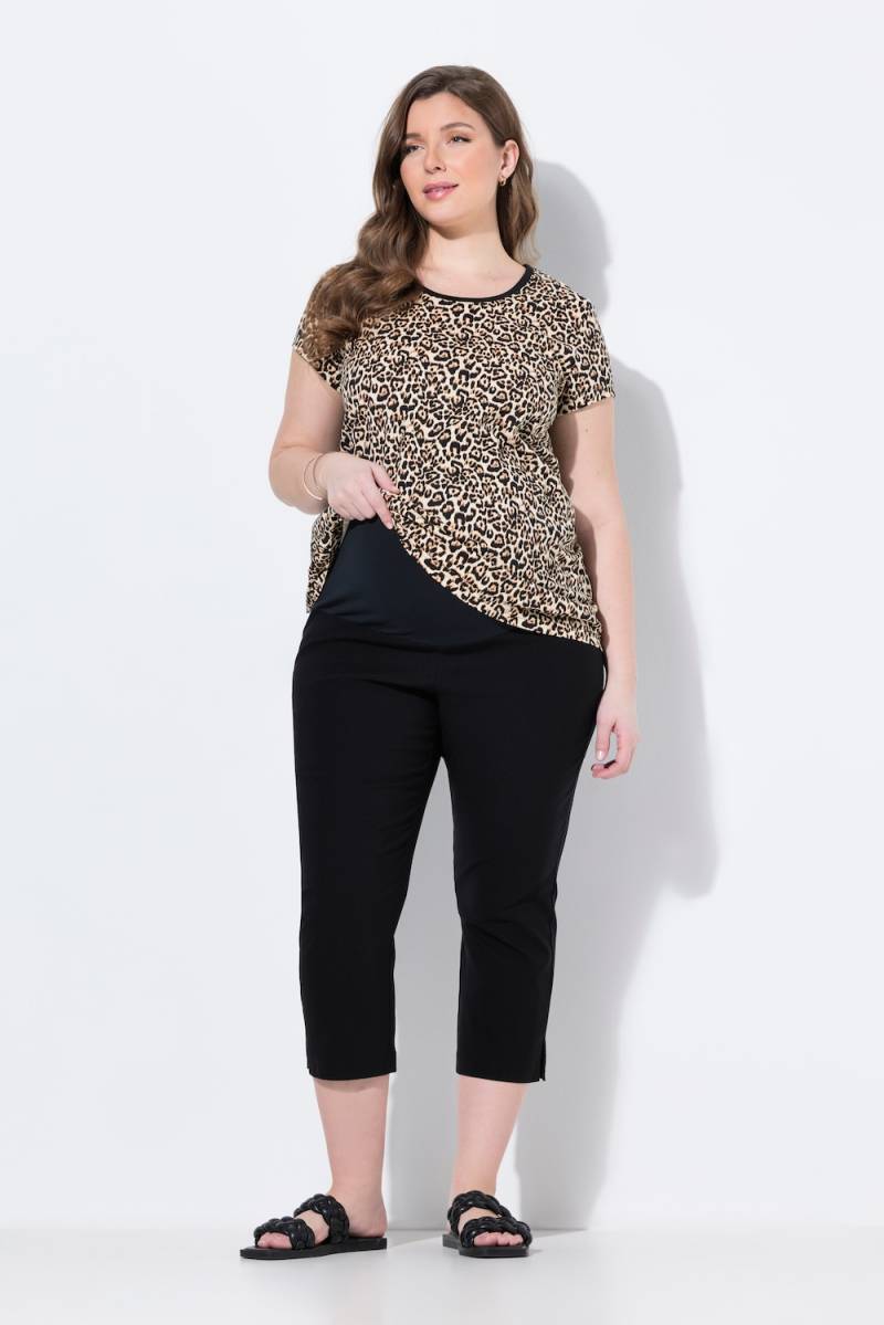 Große Größen Bellieva-Bengalinhose, Damen, schwarz, Größe: 46/48, Baumwolle/Viskose/Synthetische Fasern, Ulla Popken von Ulla Popken