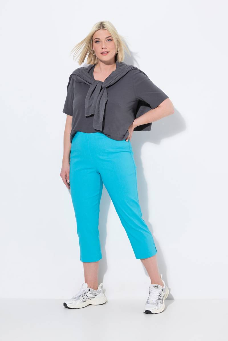 Große Größen Bengalinhose, Damen, türkis, Größe: 50, Viskose/Synthetische Fasern, Ulla Popken von Ulla Popken
