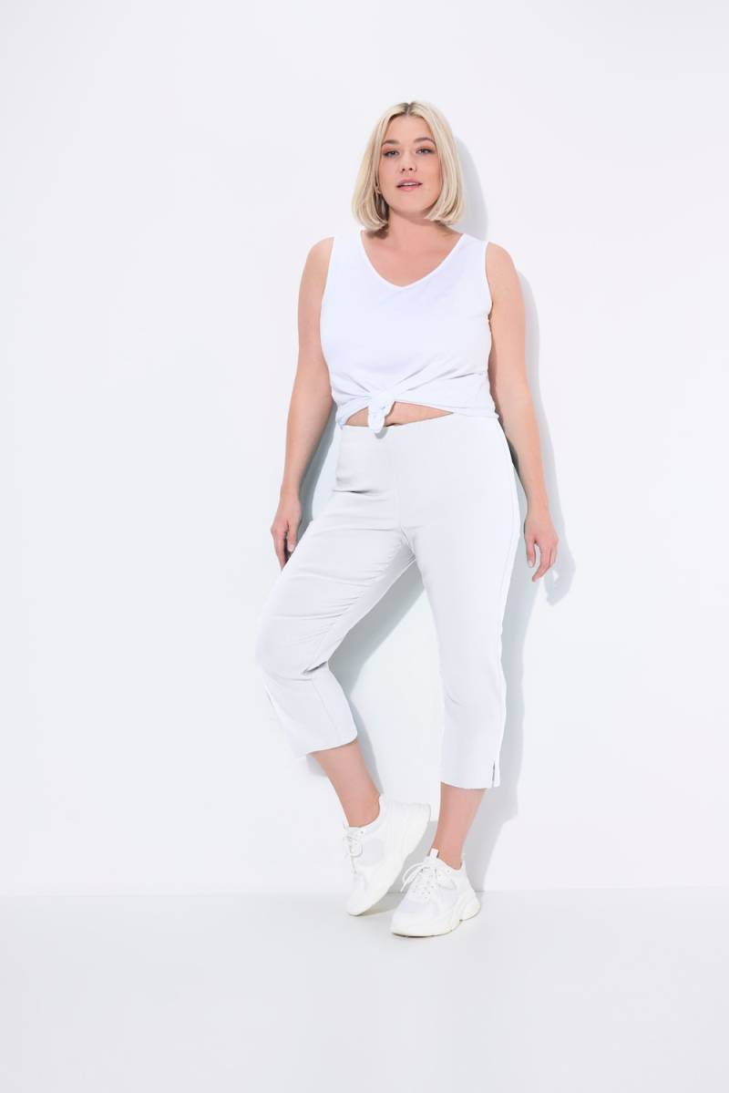 Große Größen Bengalinhose, Damen, weiß, Größe: 68, Viskose/Synthetische Fasern, Ulla Popken von Ulla Popken