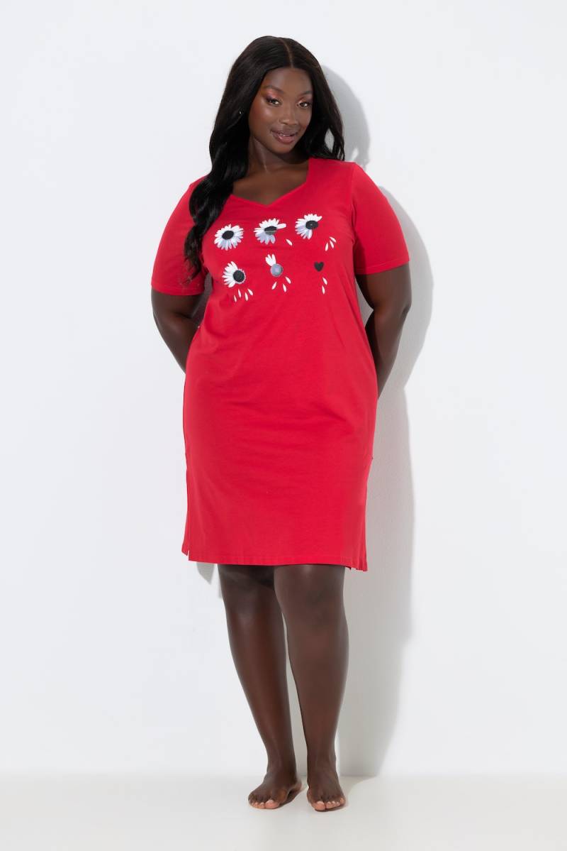 Große Größen Bigshirt, Damen, rot, Größe: 58/60, Baumwolle, Ulla Popken von Ulla Popken