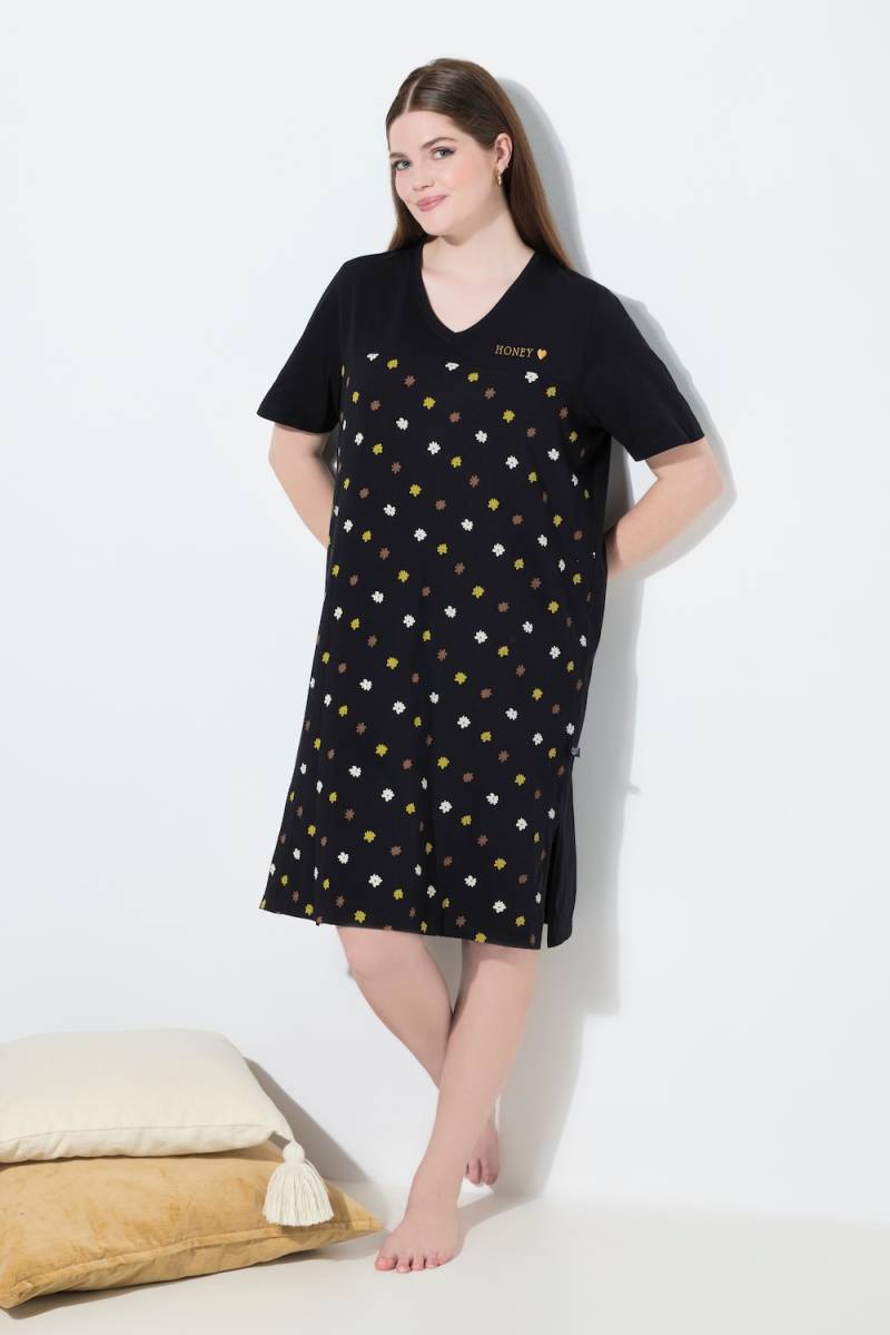 Große Größen Bigshirt, Damen, schwarz, Größe: 42/44, Baumwolle, Ulla Popken von Ulla Popken