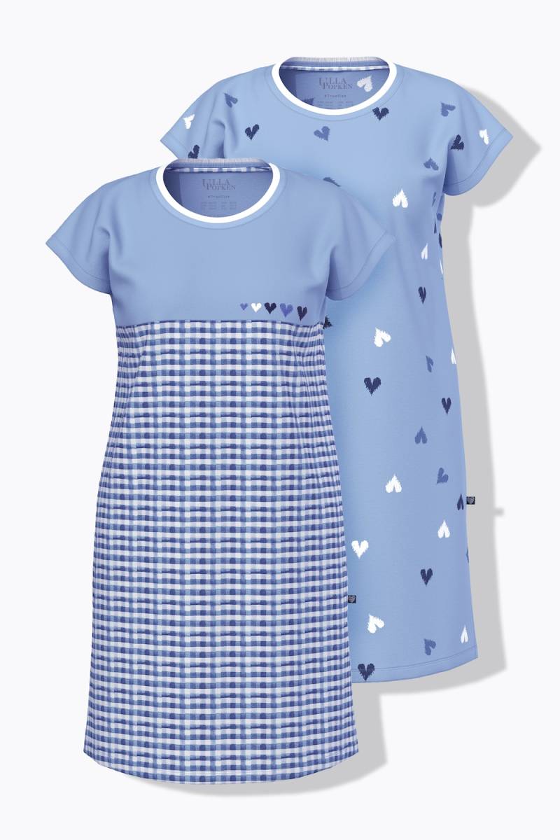 Große Größen Bigshirts, Damen, blau, Größe: 46/48, Baumwolle, Ulla Popken von Ulla Popken
