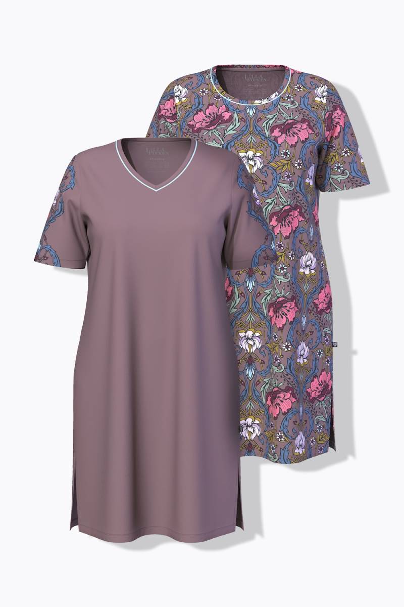 Große Größen Bigshirts, Damen, braun, Größe: 46/48, Baumwolle, Ulla Popken von Ulla Popken