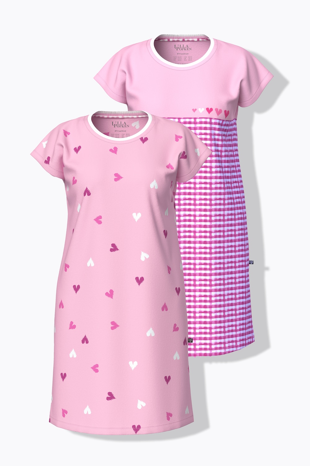 Große Größen Bigshirts, Damen, rosa, Größe: 54/56, Baumwolle, Ulla Popken von Ulla Popken