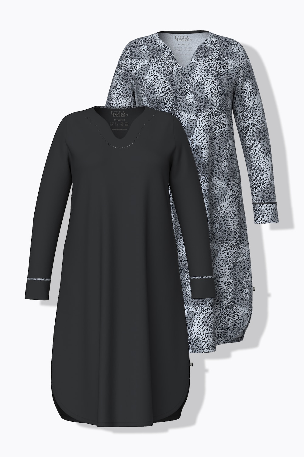 Große Größen Bigshirts, Damen, schwarz, Größe: 54/56, Baumwolle, Ulla Popken von Ulla Popken