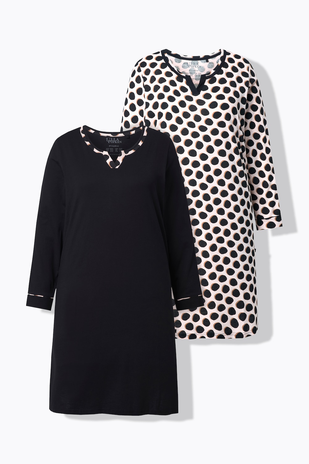 Große Größen Bigshirts, Damen, schwarz, Größe: 58/60, Baumwolle, Ulla Popken von Ulla Popken