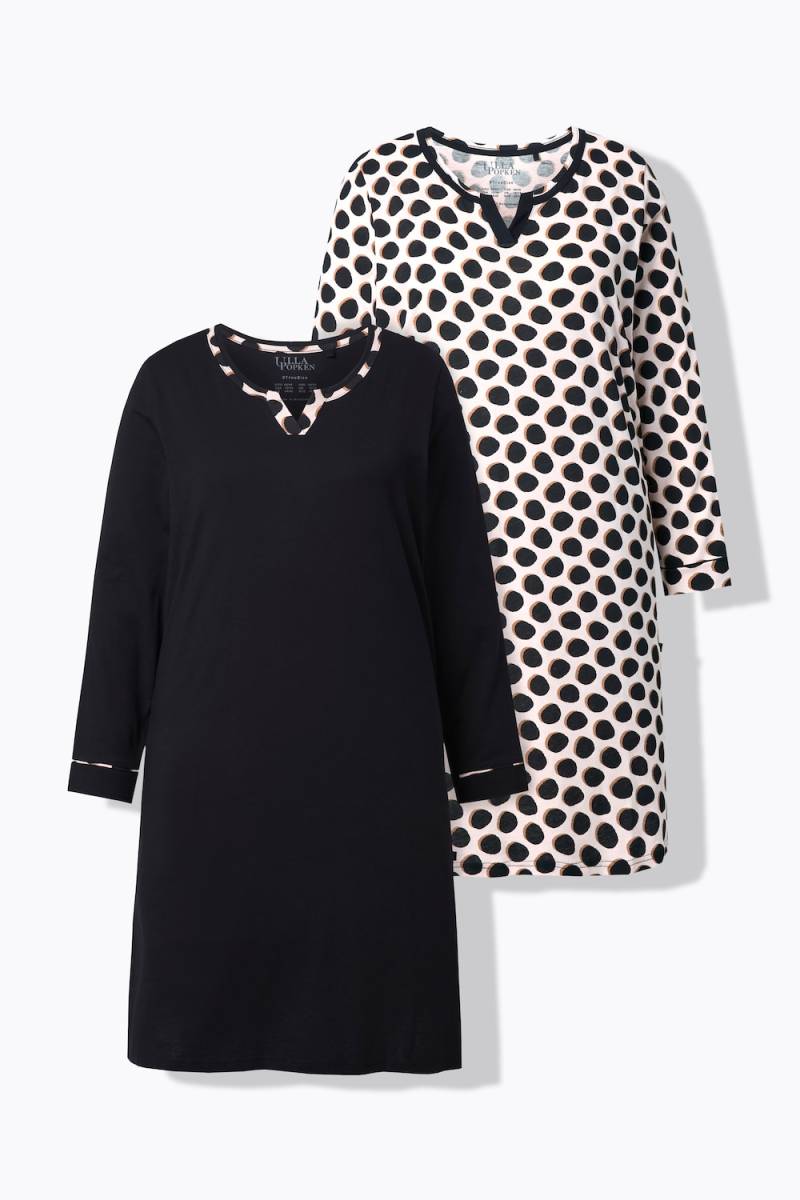 Große Größen Bigshirts, Damen, schwarz, Größe: 58/60, Baumwolle, Ulla Popken von Ulla Popken