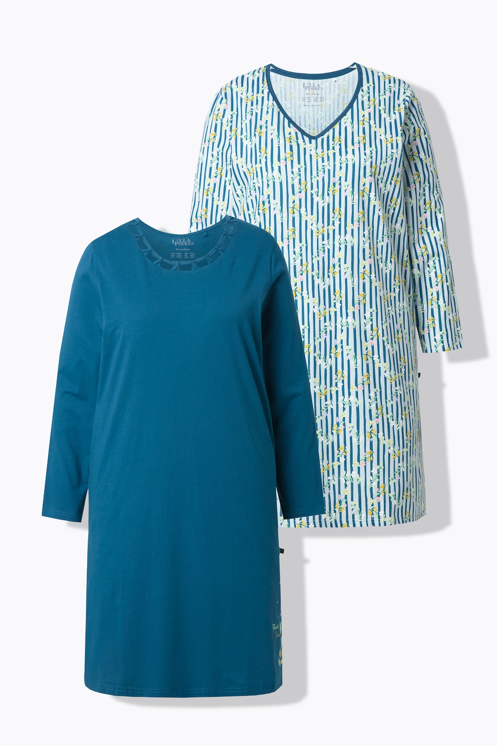 Große Größen Bigshirts, Damen, türkis, Größe: 58/60, Baumwolle, Ulla Popken von Ulla Popken