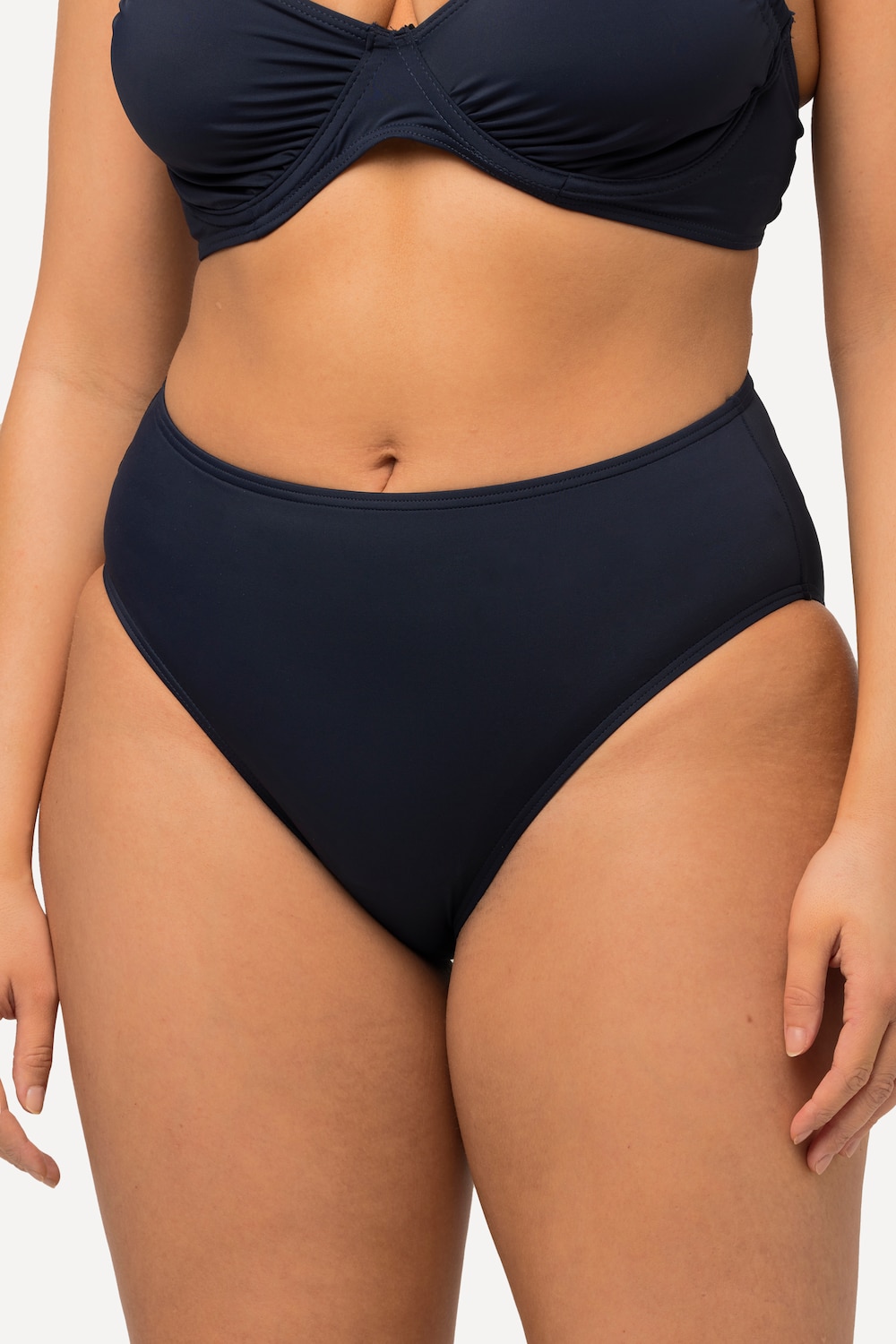 Große Größen Bikini Slip, Damen, blau, Größe: 44, Synthetische Fasern/Elasthan, Ulla Popken von Ulla Popken