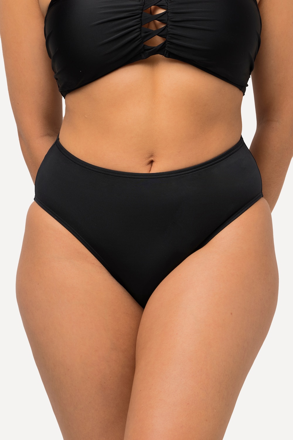 Große Größen Bikini Slip, Damen, schwarz, Größe: 44, Synthetische Fasern/Elasthan, Ulla Popken von Ulla Popken