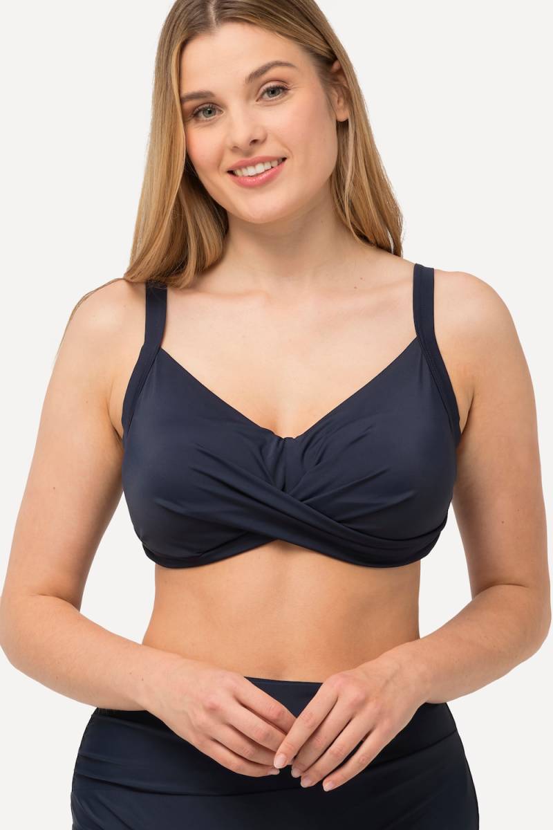 Große Größen Bikini-Top, Damen, blau, Größe: 44, Synthetische Fasern/Elasthan, Ulla Popken von Ulla Popken